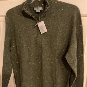 NWT: DANIAL CREMIEUX SIGNATURE MENS WOOL & CASHMERE PULLOVER SWEATER M.44”x29”